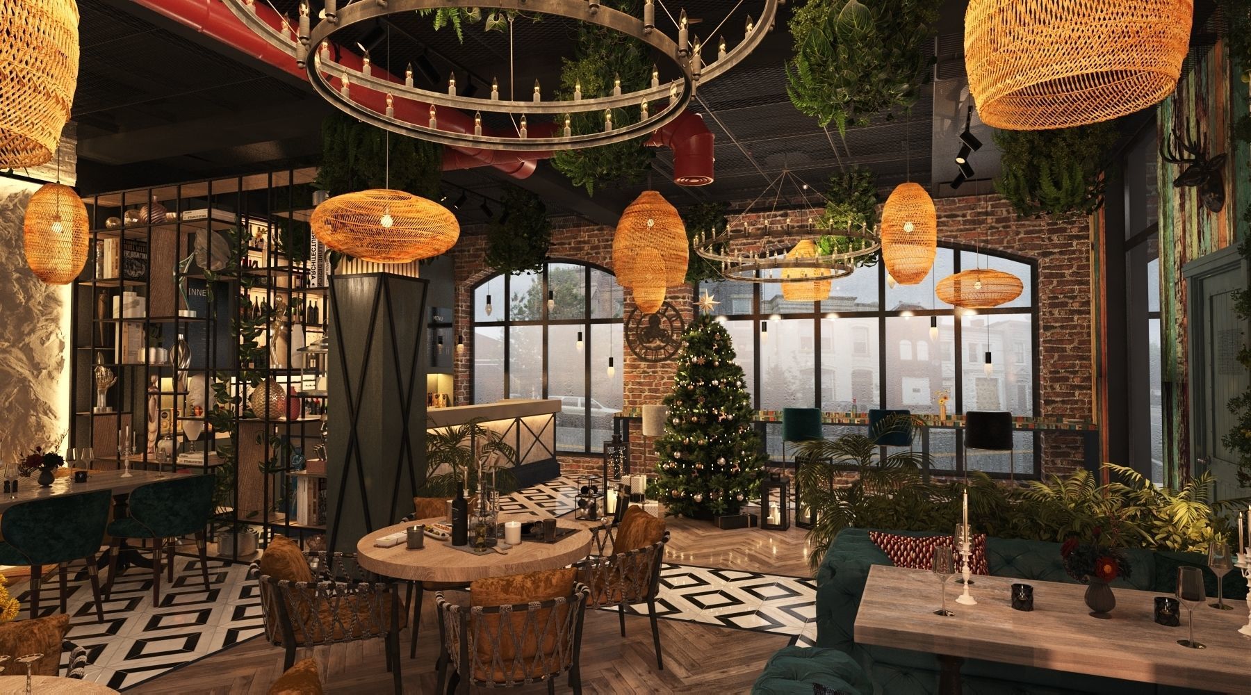Restaurant 3D model_32