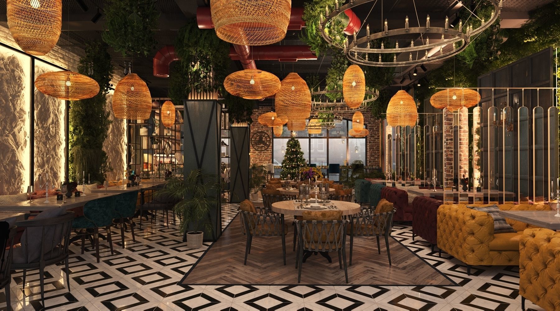 Restaurant 3D model_21