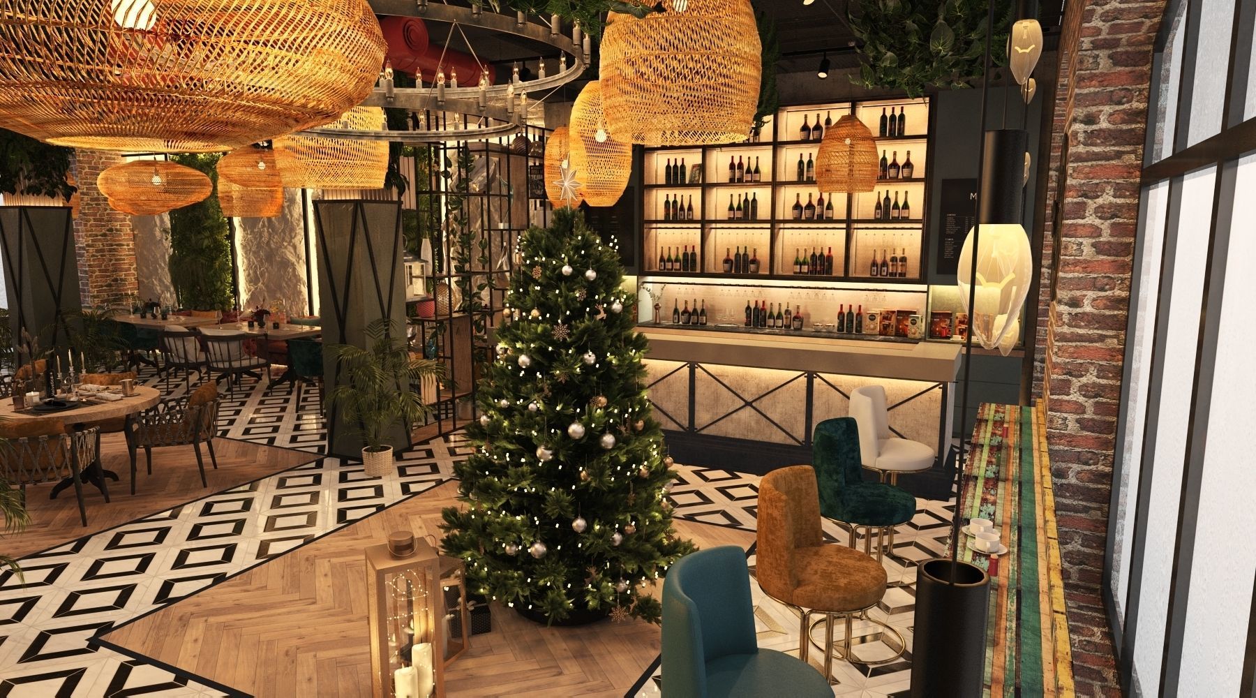 Restaurant 3D model_26