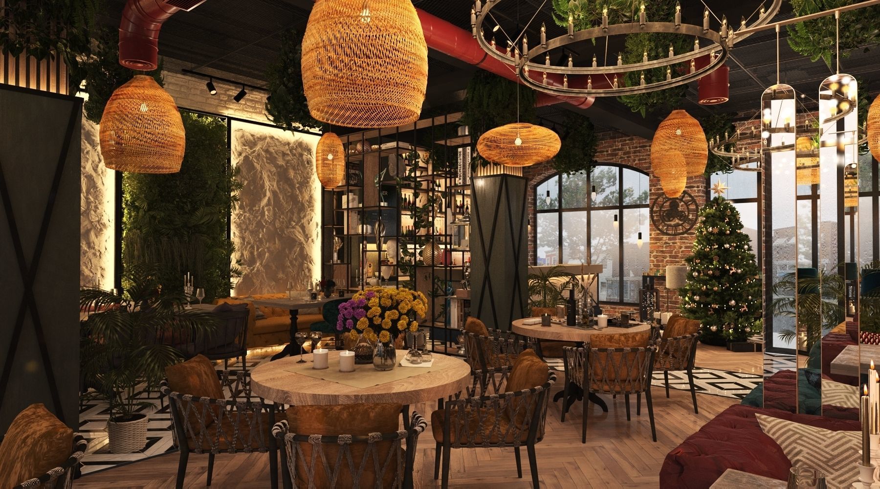 Restaurant 3D model_31