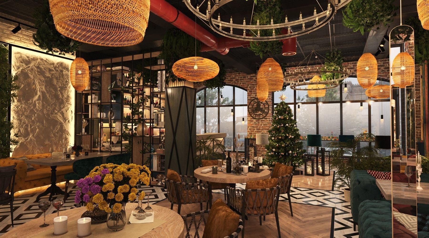 Restaurant 3D model_24