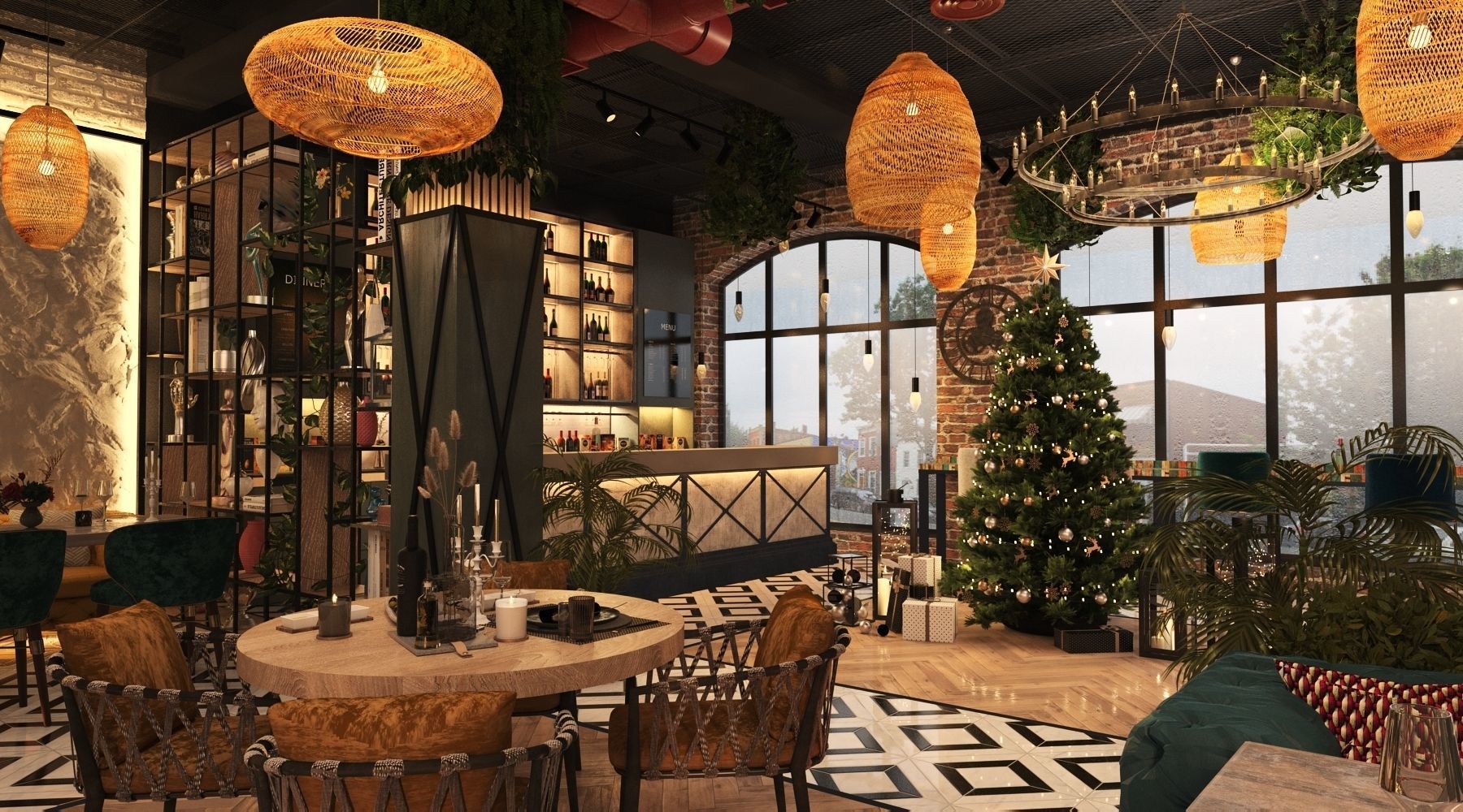 Restaurant 3D model_30