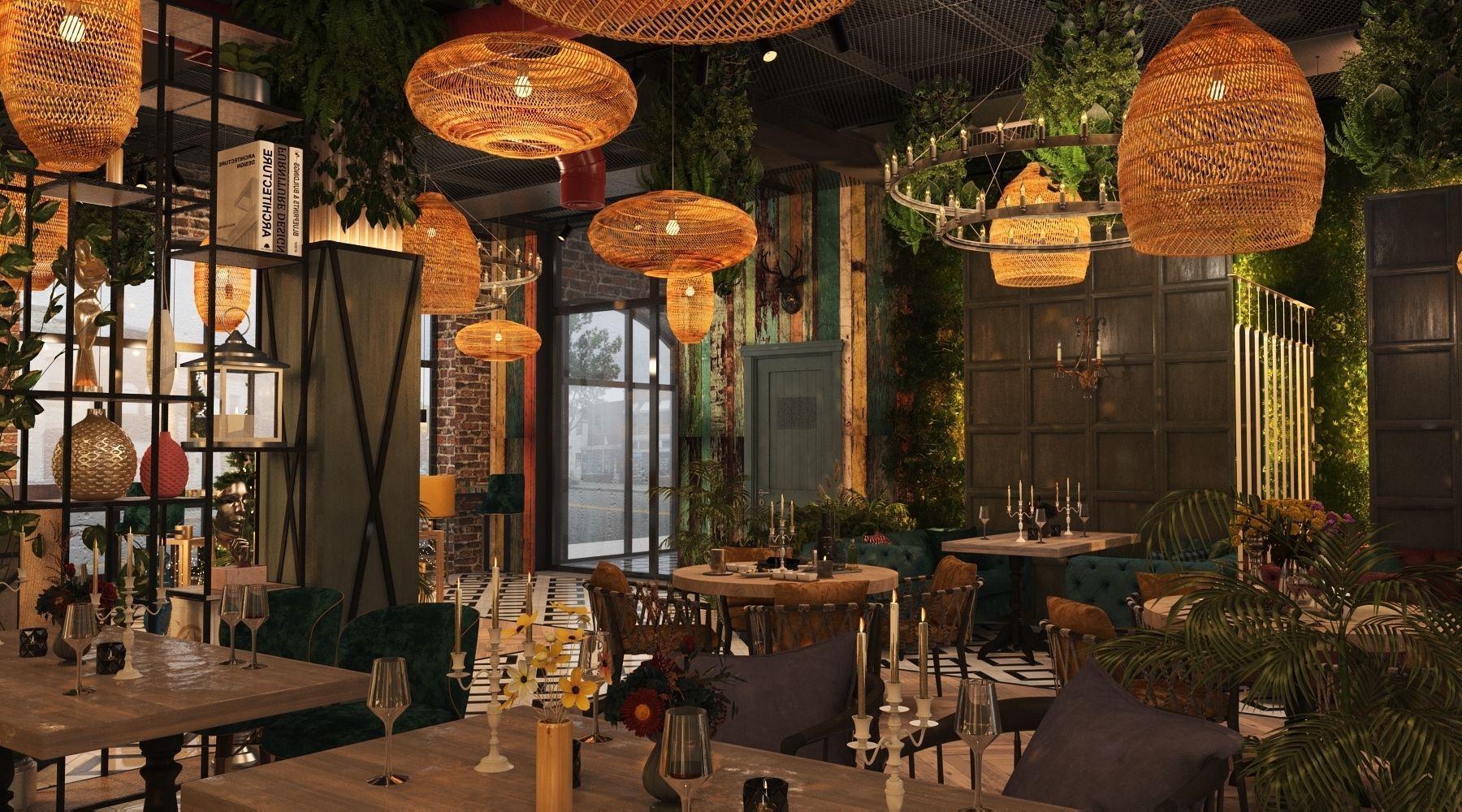 Restaurant 3D model_11