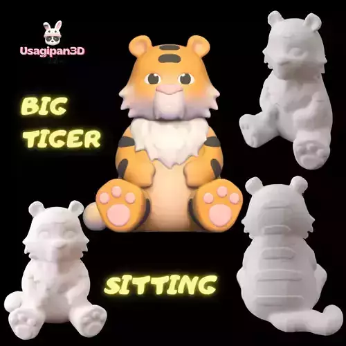 Big Tiger Sitting