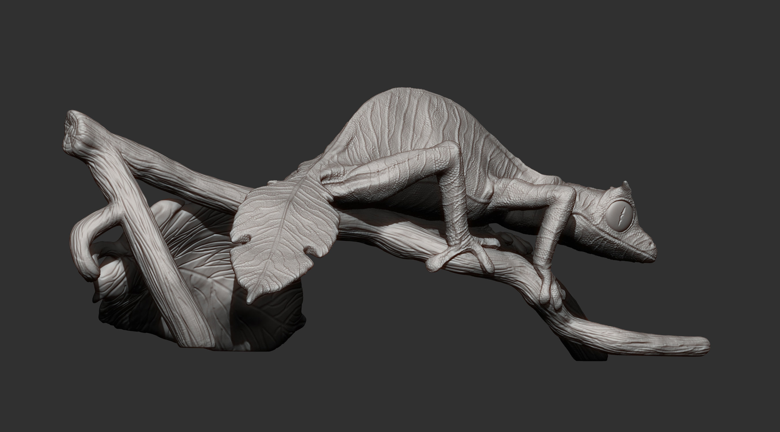 Fantastic leaf-tailed gecko 3D print model_10