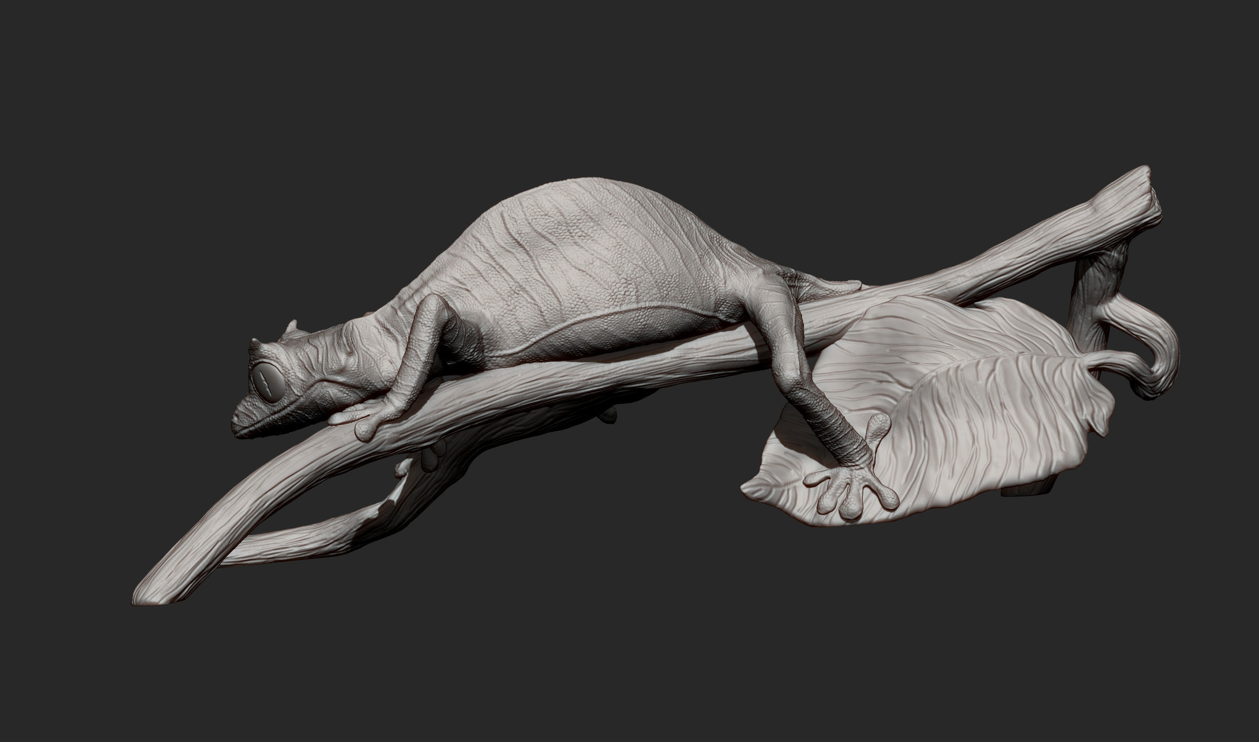 Fantastic leaf-tailed gecko 3D print model_11