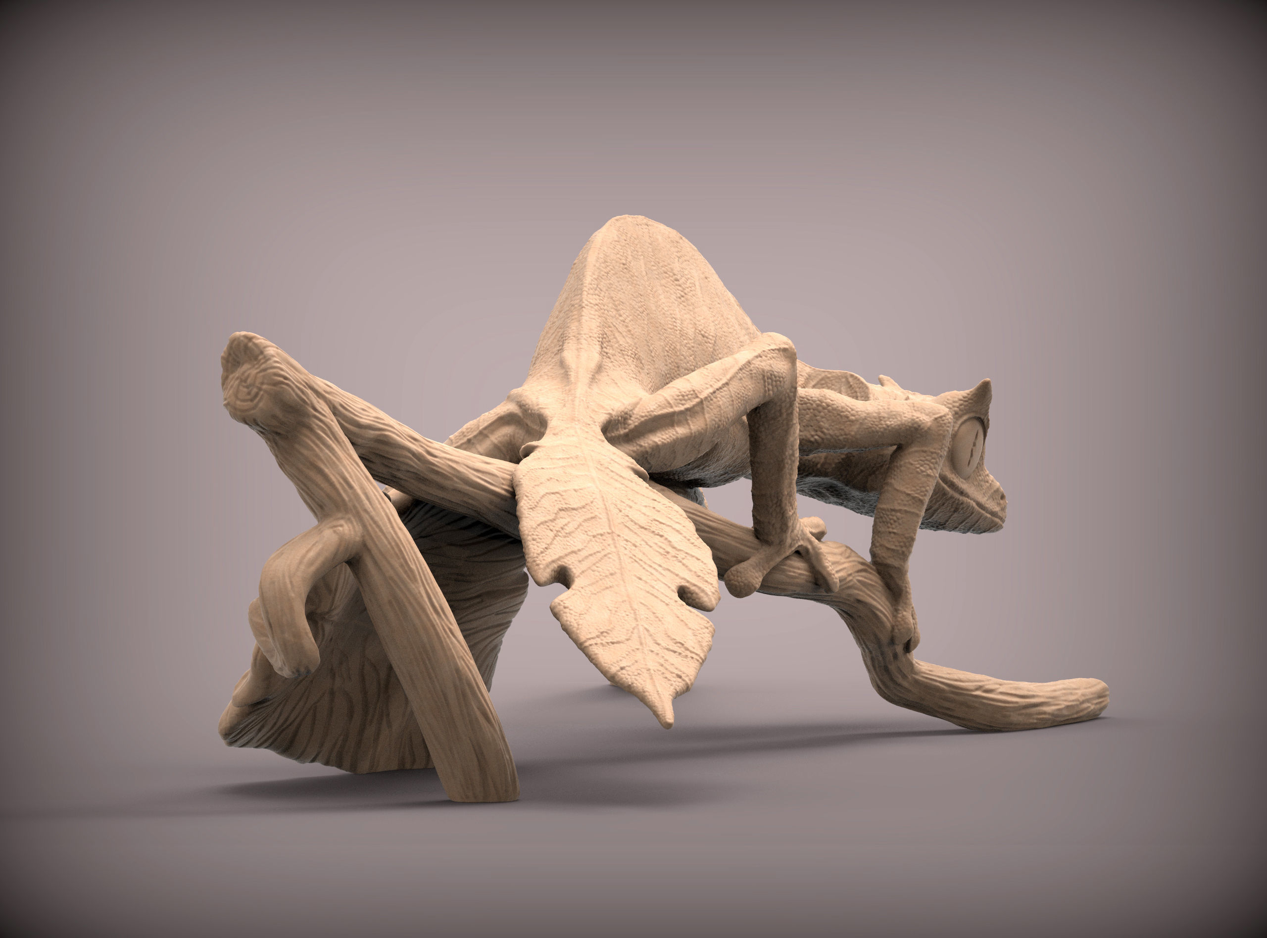Fantastic leaf-tailed gecko 3D print model_2