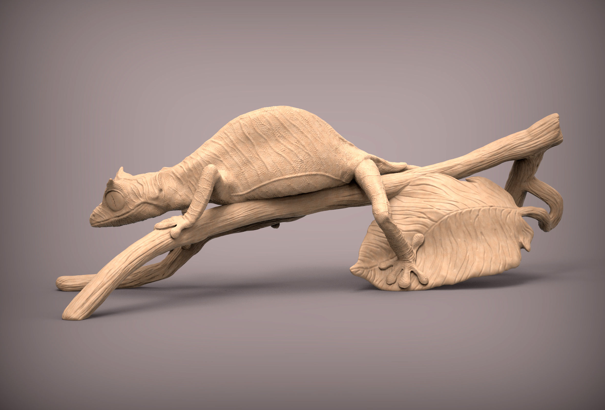 Fantastic leaf-tailed gecko 3D print model_3
