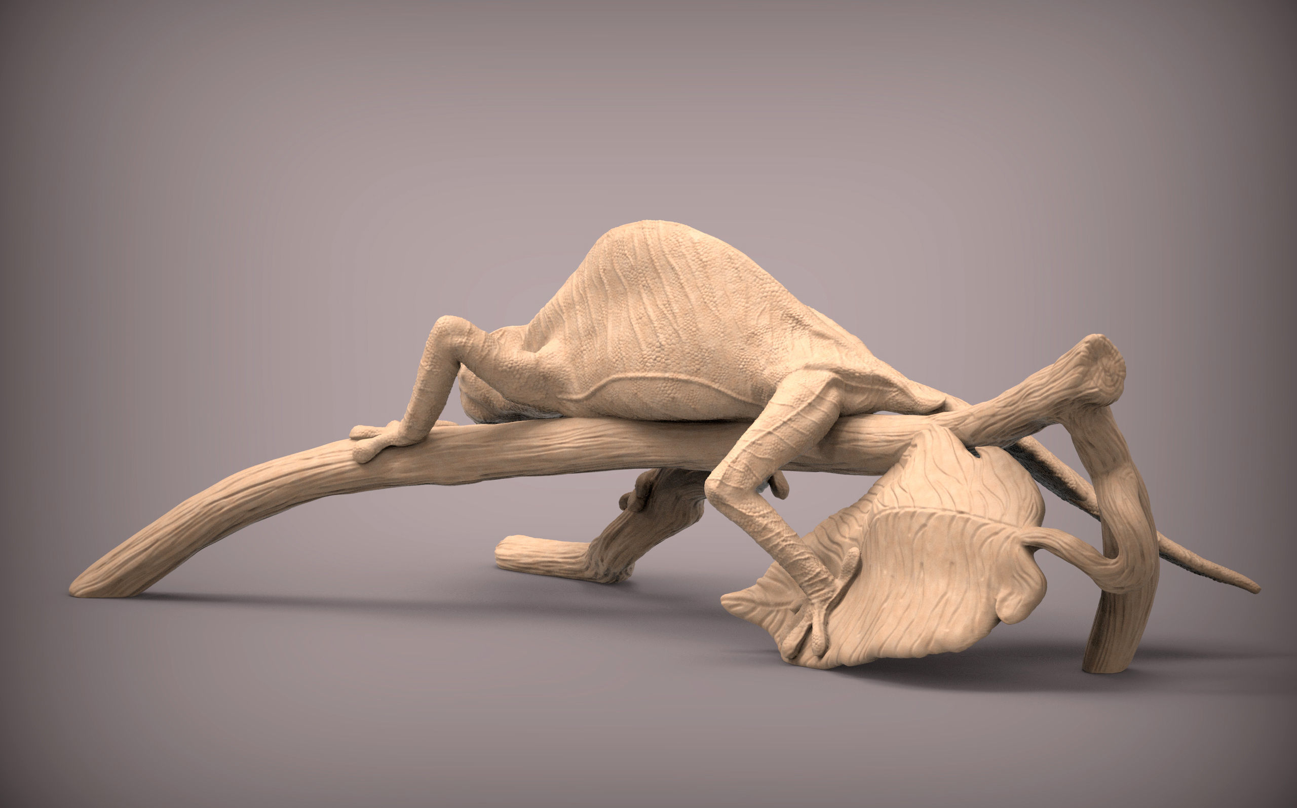 Fantastic leaf-tailed gecko 3D print model_5
