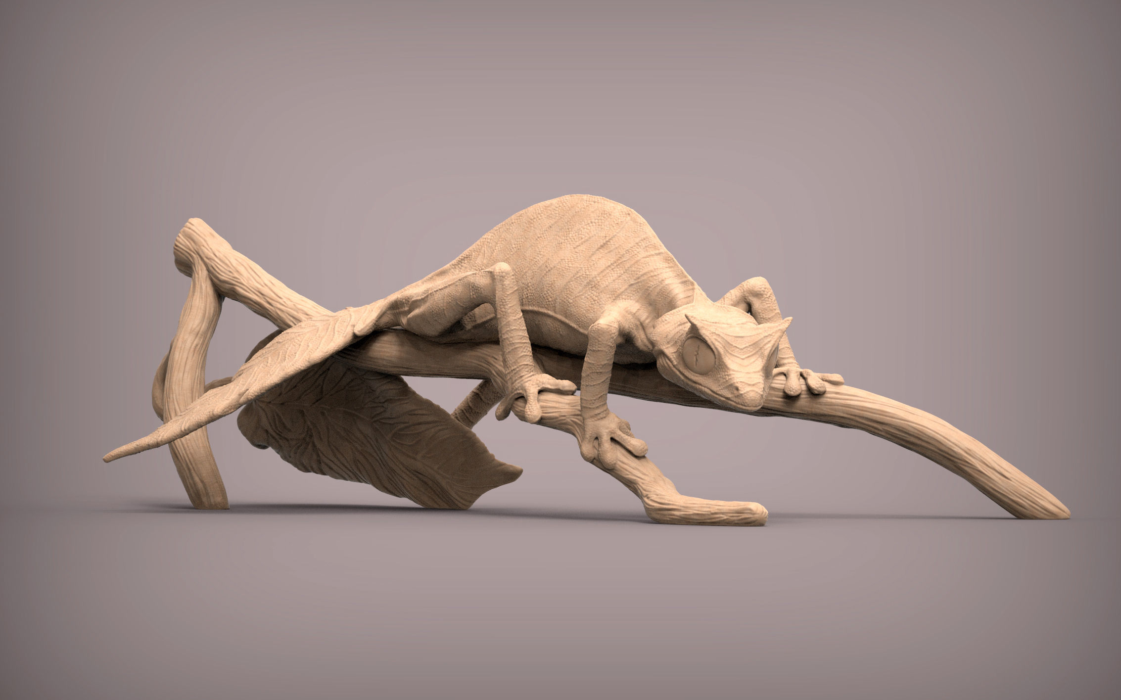 Fantastic leaf-tailed gecko 3D print model_6