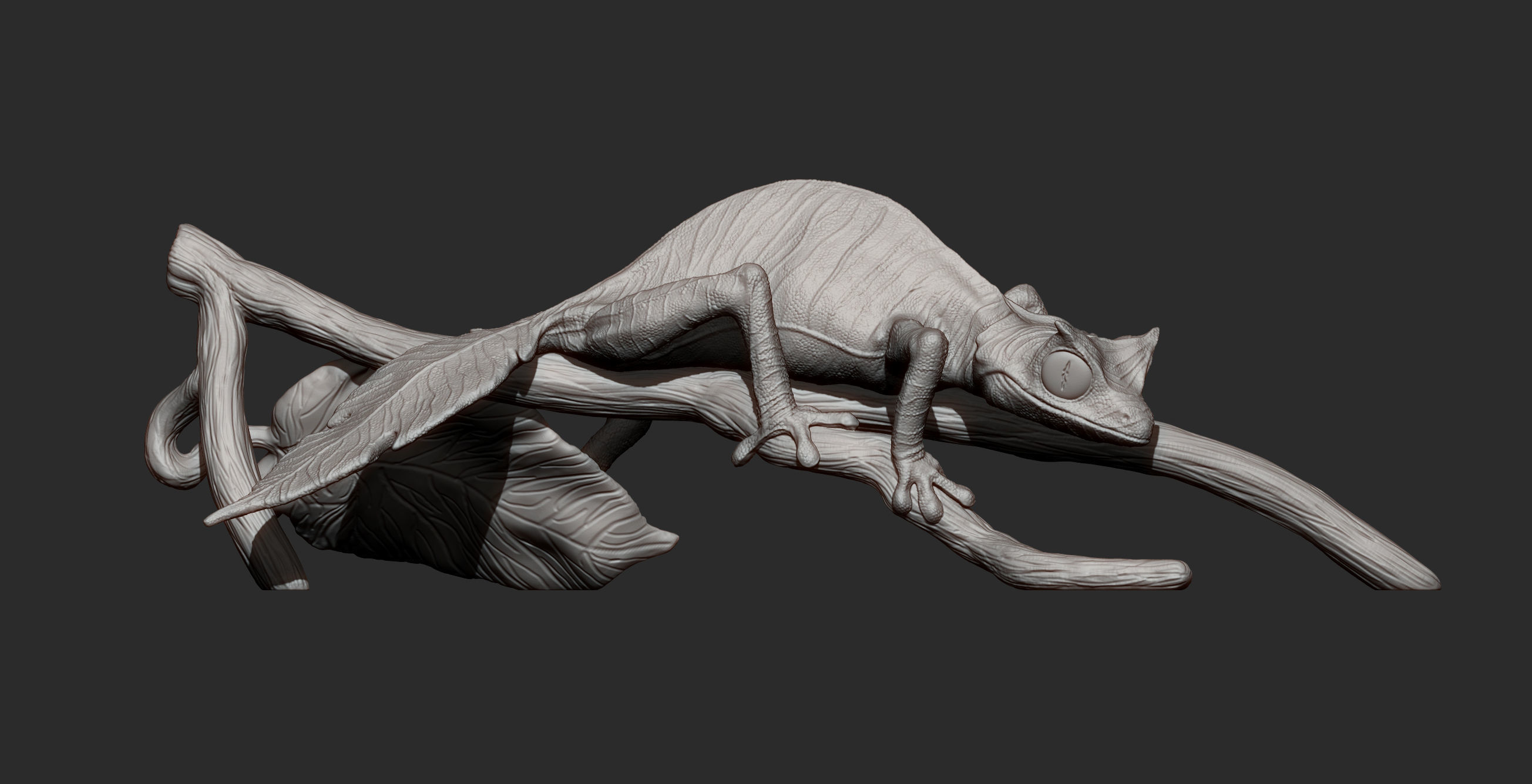 Fantastic leaf-tailed gecko 3D print model_13