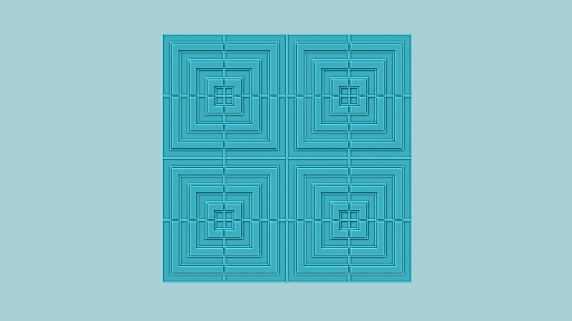 Wall Panel A10 Squares - Interior Design Decoration 3D print model_8