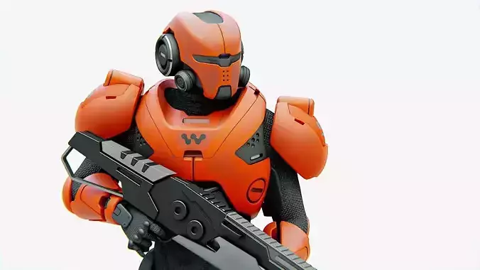 CYBER SOLDIER F-3000   RIGGED