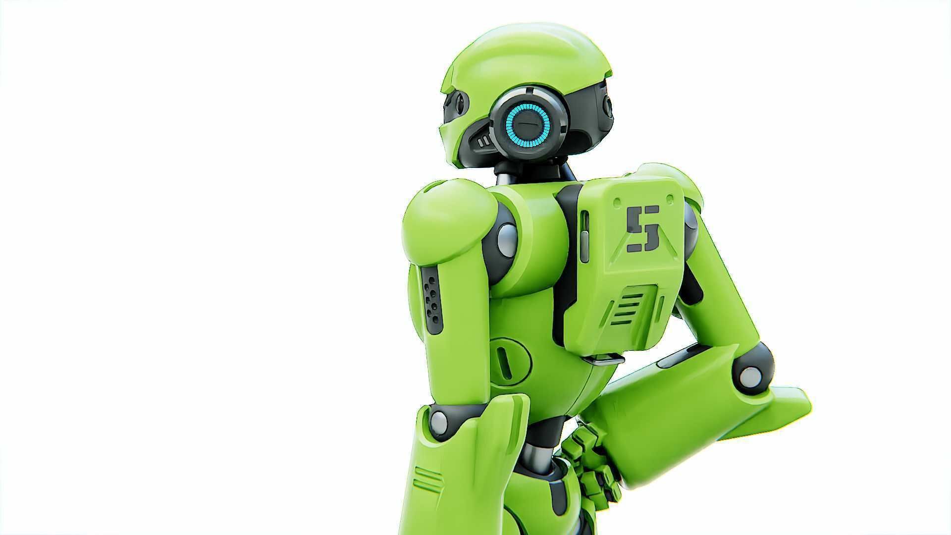 ANDROID KOSMO  RIGGED 3D model_14