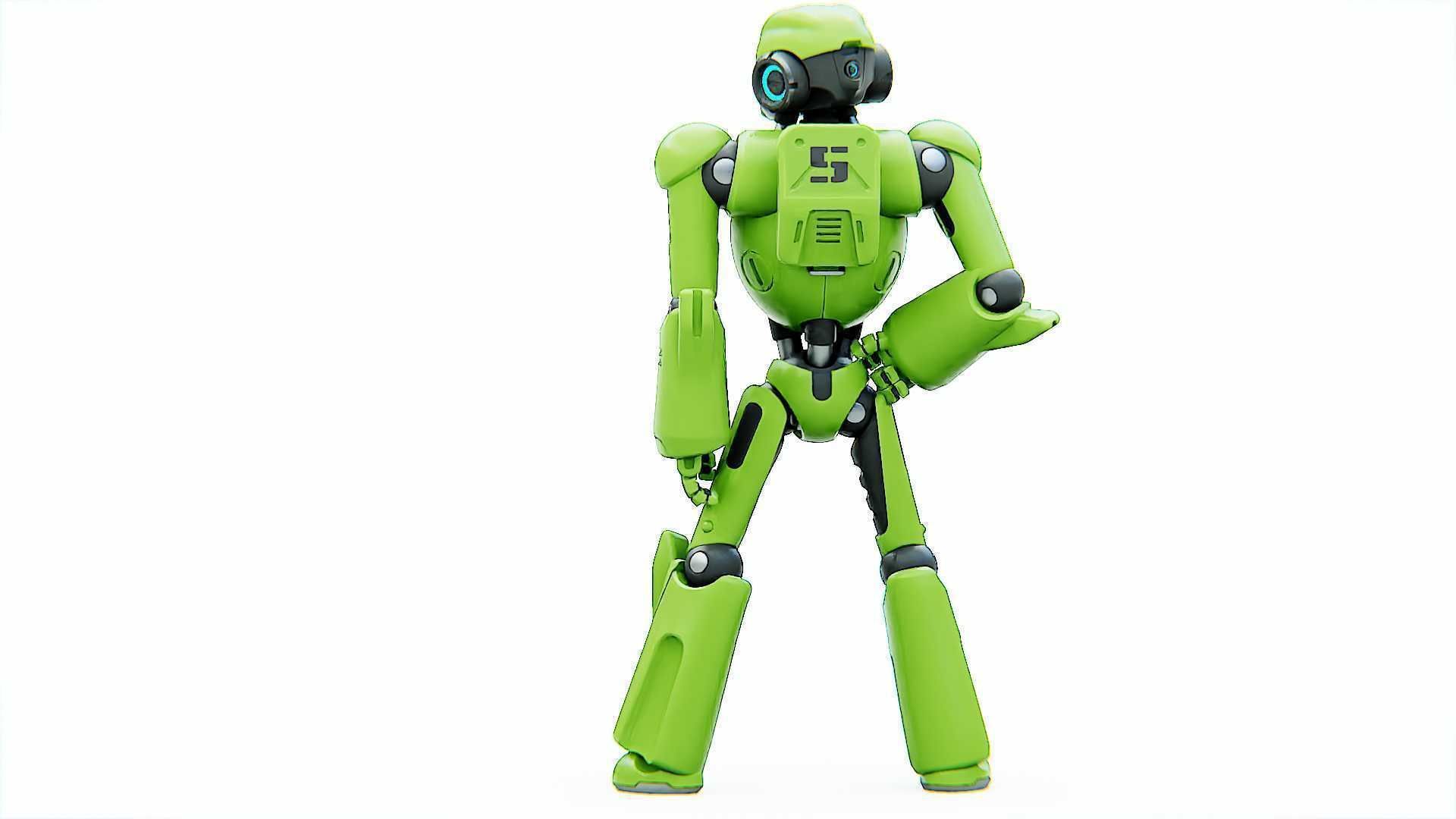 ANDROID KOSMO  RIGGED 3D model_7