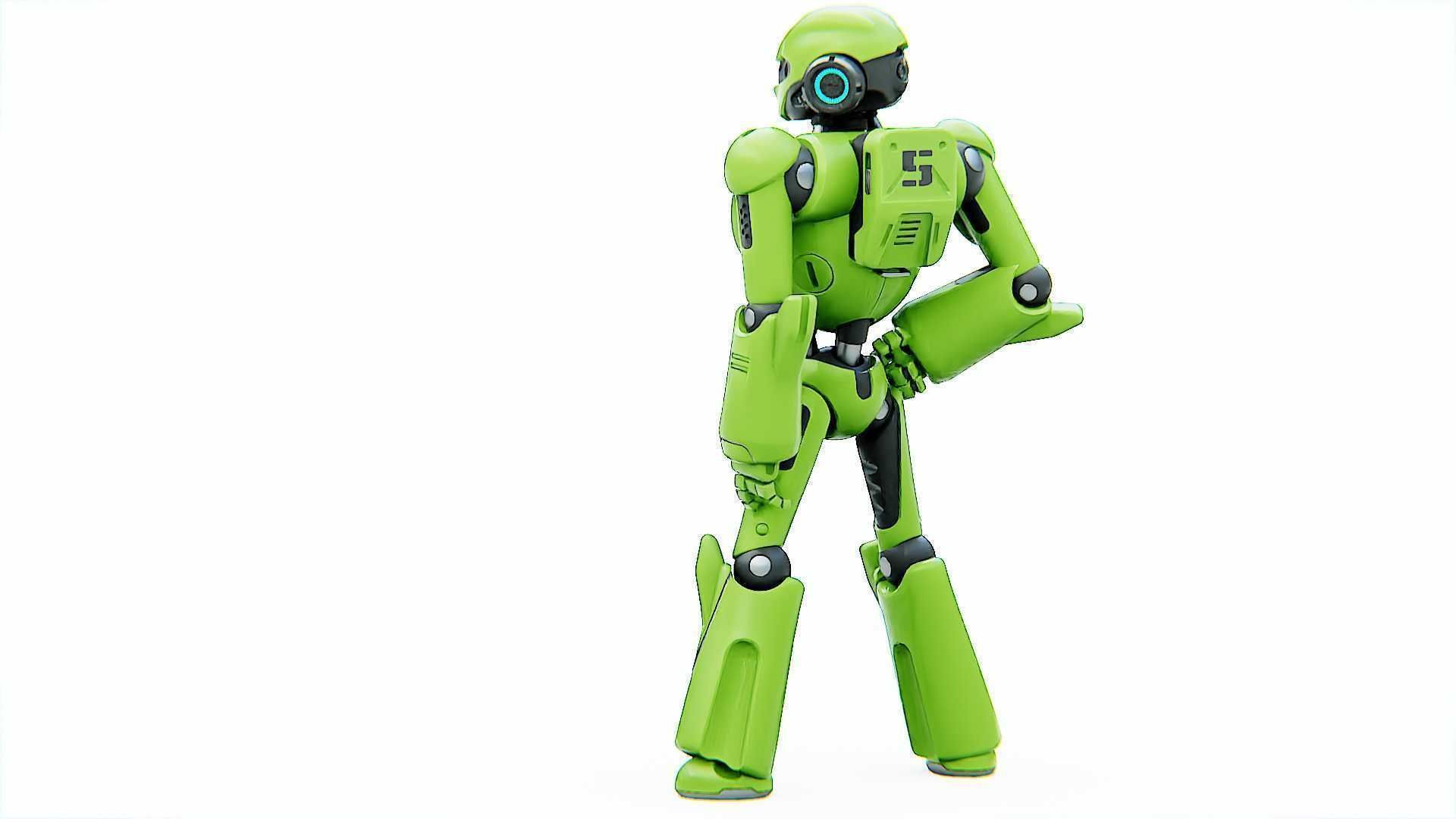 ANDROID KOSMO  RIGGED 3D model_8