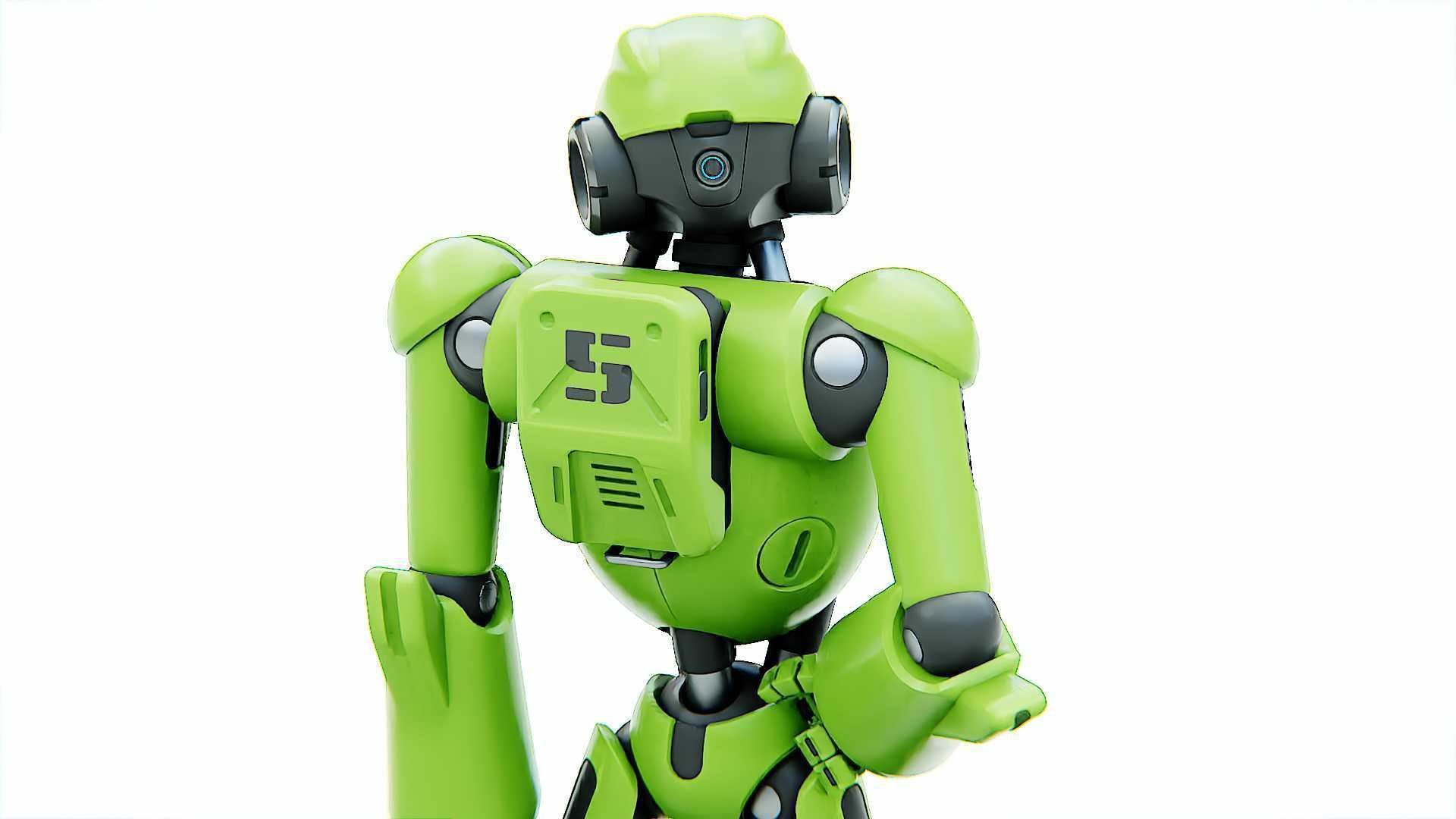 ANDROID KOSMO  RIGGED 3D model_15