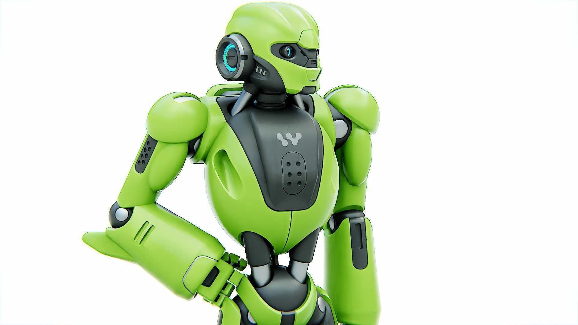 ANDROID KOSMO  RIGGED 3D model_17