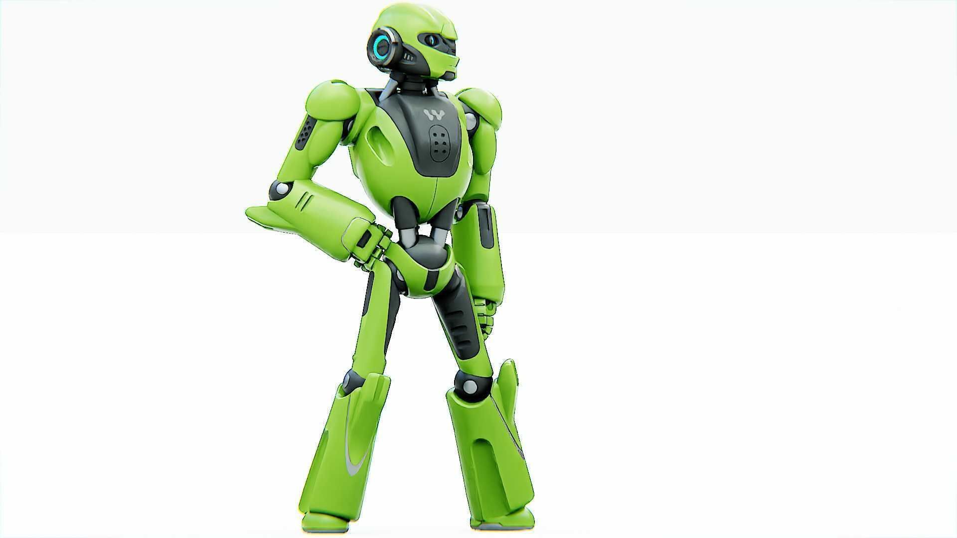 ANDROID KOSMO  RIGGED 3D model_3