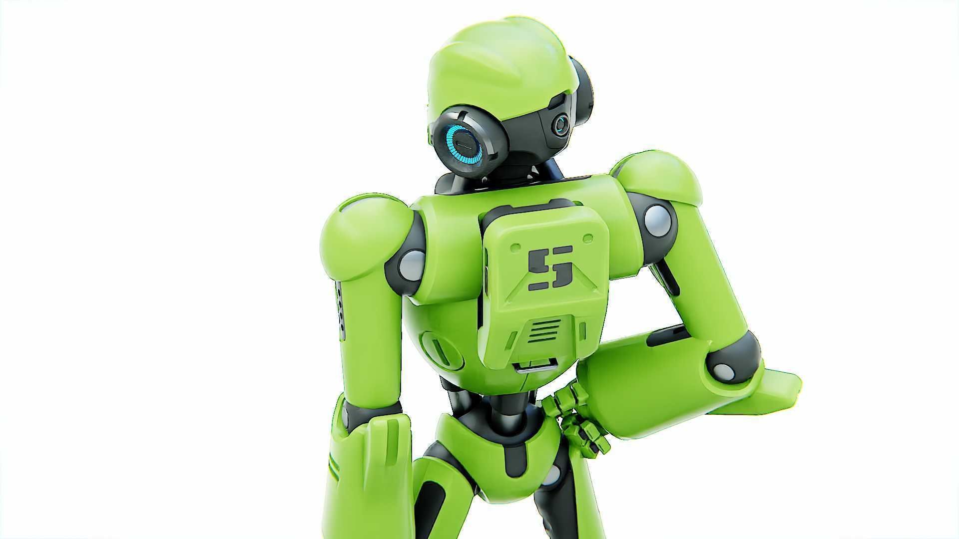 ANDROID KOSMO  RIGGED 3D model_19