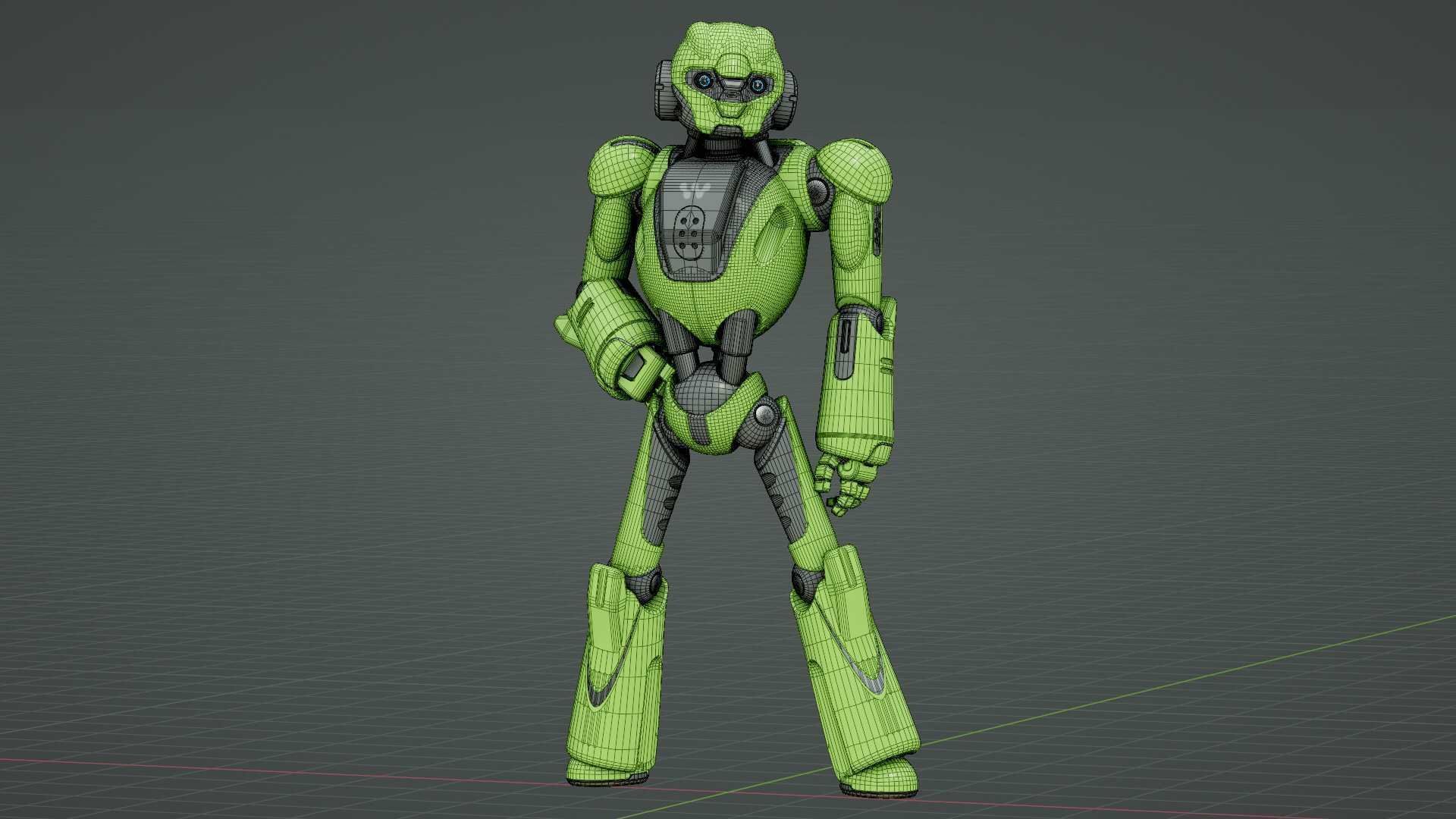 ANDROID KOSMO  RIGGED 3D model_35