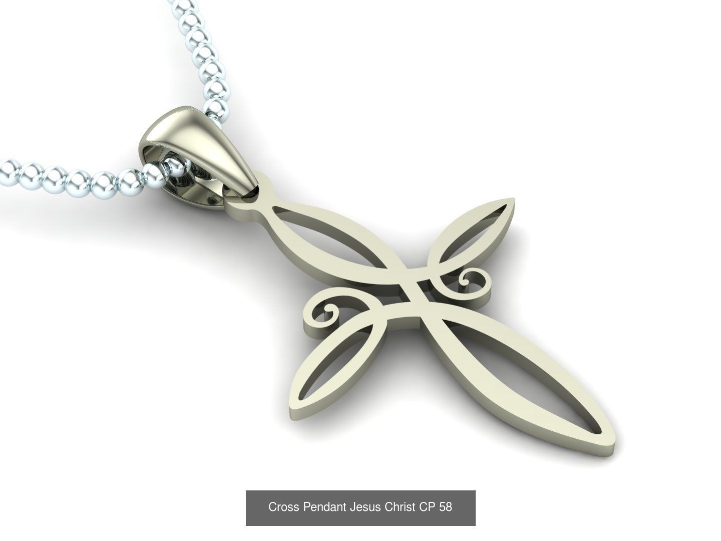 60 Design Cross Pendant Jesus Christ Light Gold Bulk Sale Off 3D Model Collection_63