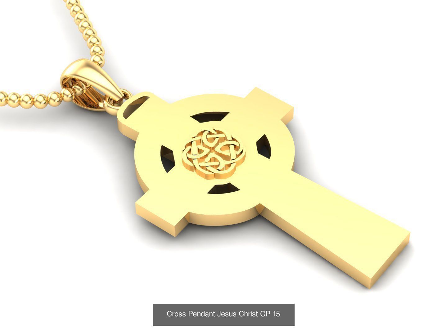 60 Design Cross Pendant Jesus Christ Light Gold Bulk Sale Off 3D Model Collection_21