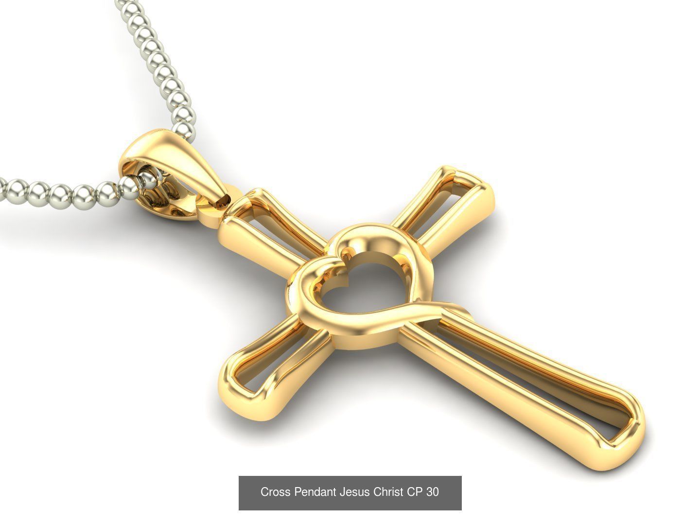 60 Design Cross Pendant Jesus Christ Light Gold Bulk Sale Off 3D Model Collection_43