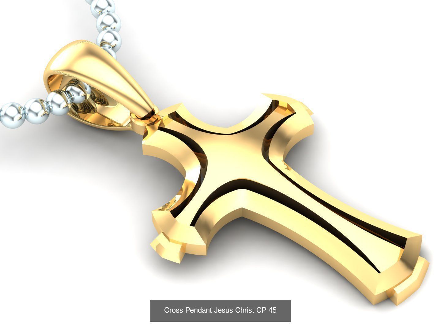 60 Design Cross Pendant Jesus Christ Light Gold Bulk Sale Off 3D Model Collection_61