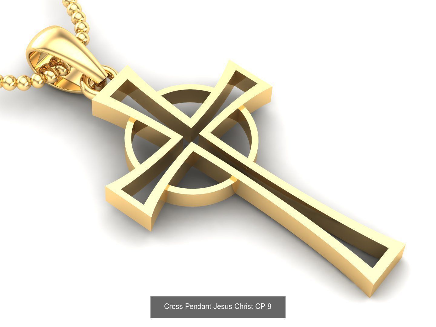 60 Design Cross Pendant Jesus Christ Light Gold Bulk Sale Off 3D Model Collection_14