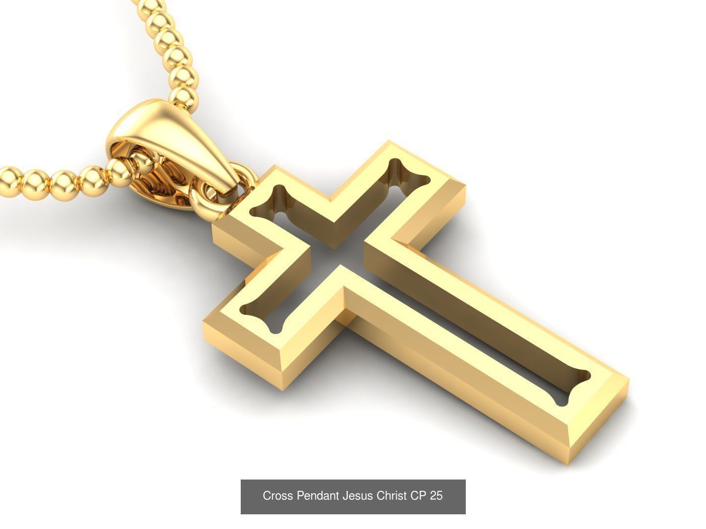 60 Design Cross Pendant Jesus Christ Light Gold Bulk Sale Off 3D Model Collection_28