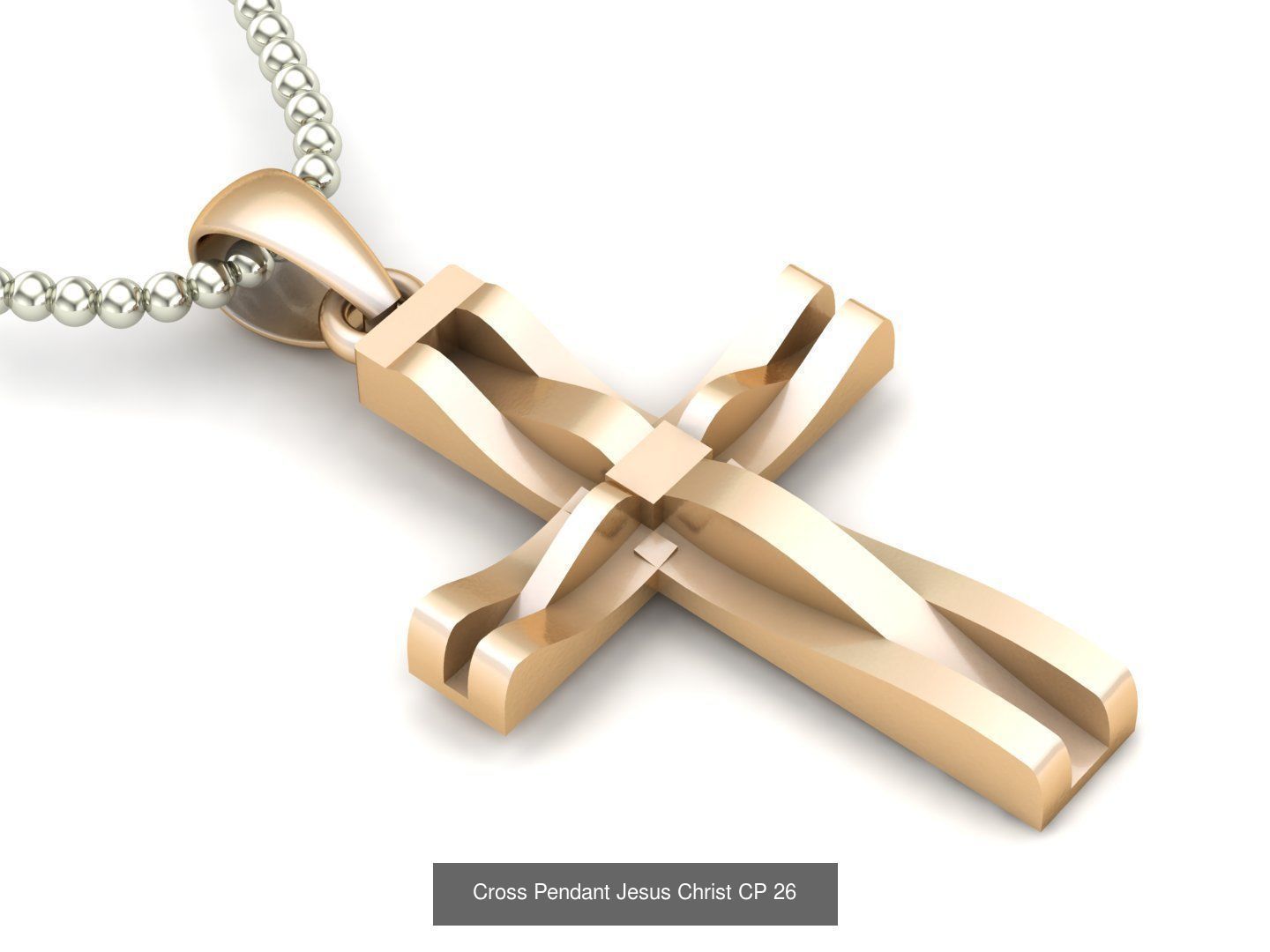 60 Design Cross Pendant Jesus Christ Light Gold Bulk Sale Off 3D Model Collection_27