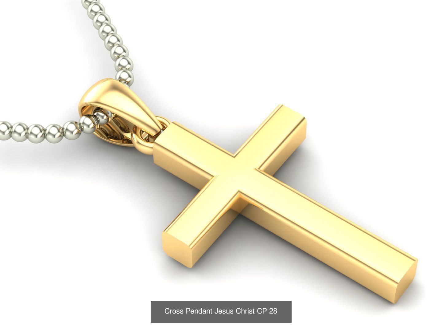 60 Design Cross Pendant Jesus Christ Light Gold Bulk Sale Off 3D Model Collection_45