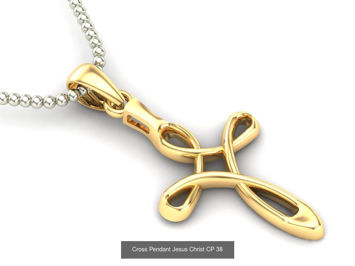 60 Design Cross Pendant Jesus Christ Light Gold Bulk Sale Off 3D Model Collection_52