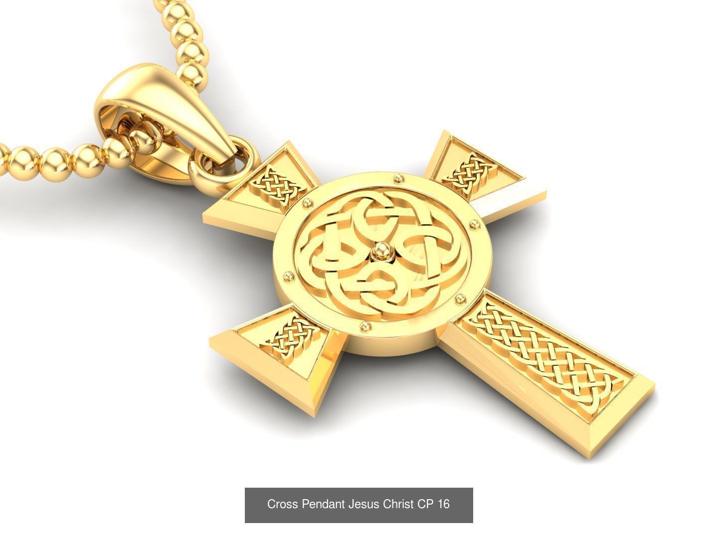 60 Design Cross Pendant Jesus Christ Light Gold Bulk Sale Off 3D Model Collection_20