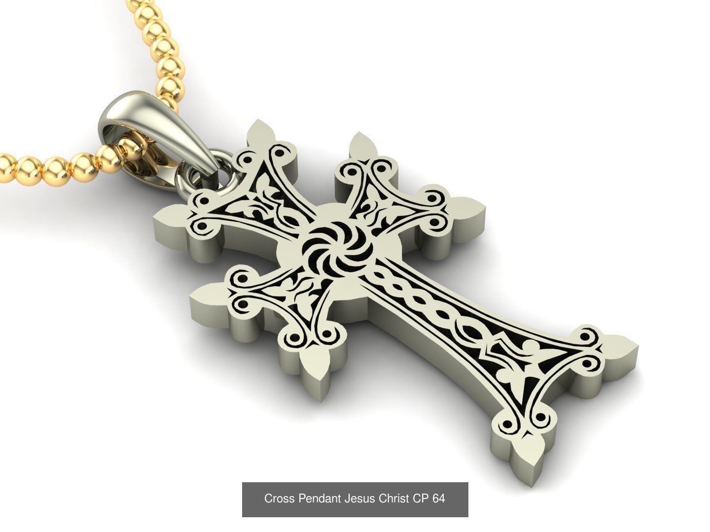 60 Design Cross Pendant Jesus Christ Light Gold Bulk Sale Off 3D Model Collection_70