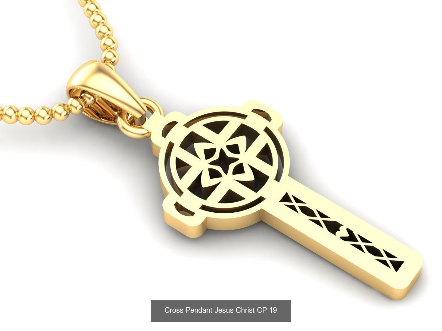60 Design Cross Pendant Jesus Christ Light Gold Bulk Sale Off 3D Model Collection_34