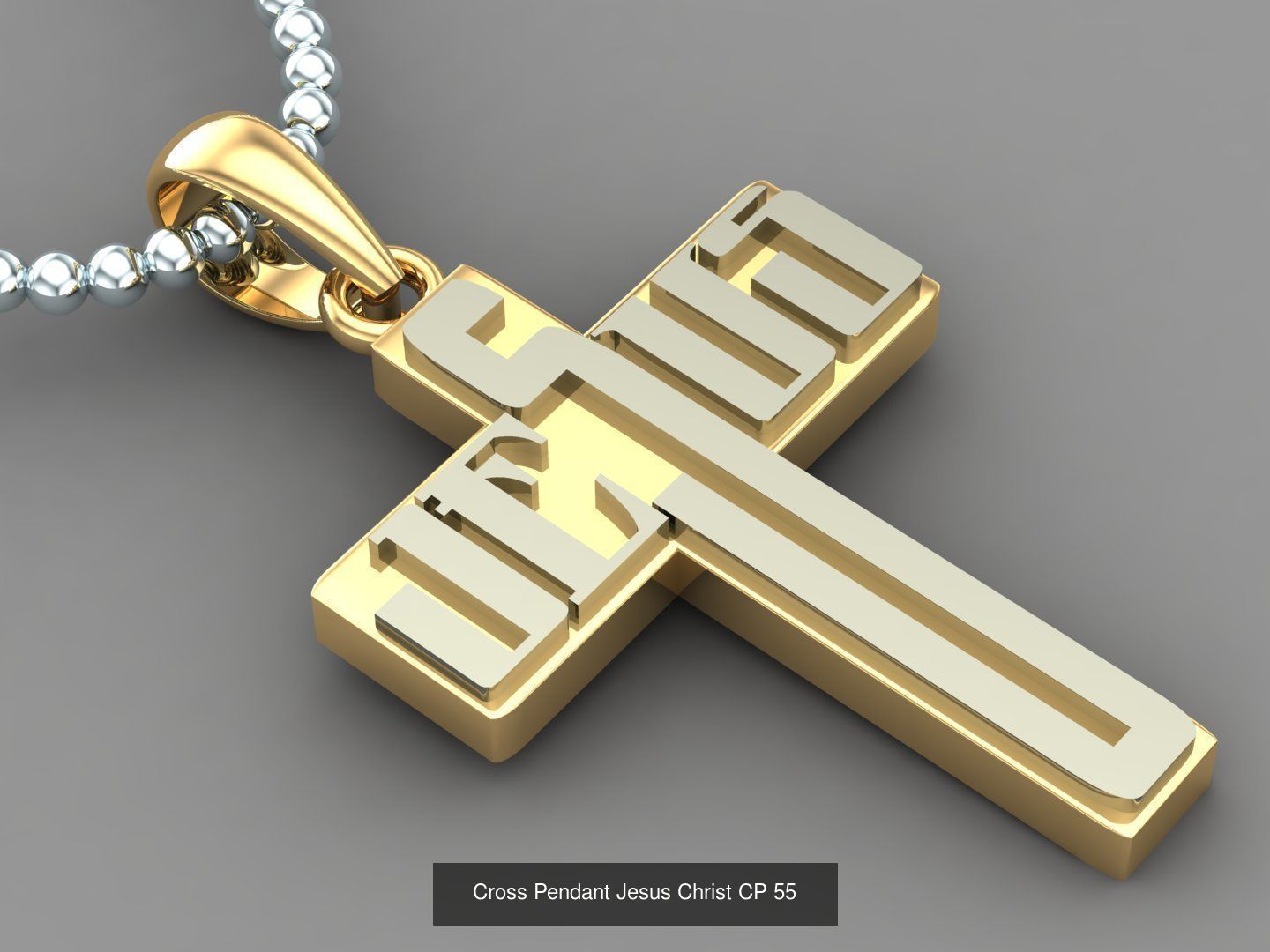 60 Design Cross Pendant Jesus Christ Light Gold Bulk Sale Off 3D Model Collection_66