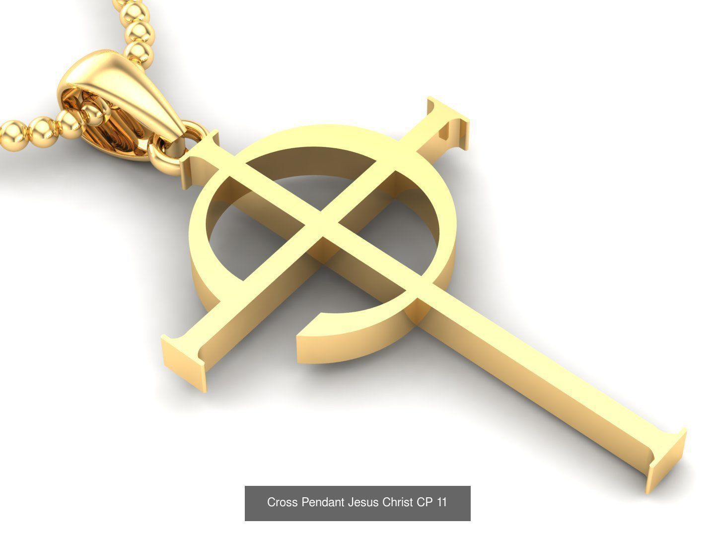 60 Design Cross Pendant Jesus Christ Light Gold Bulk Sale Off 3D Model Collection_25