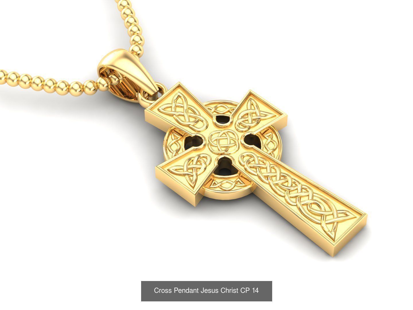 60 Design Cross Pendant Jesus Christ Light Gold Bulk Sale Off 3D Model Collection_22