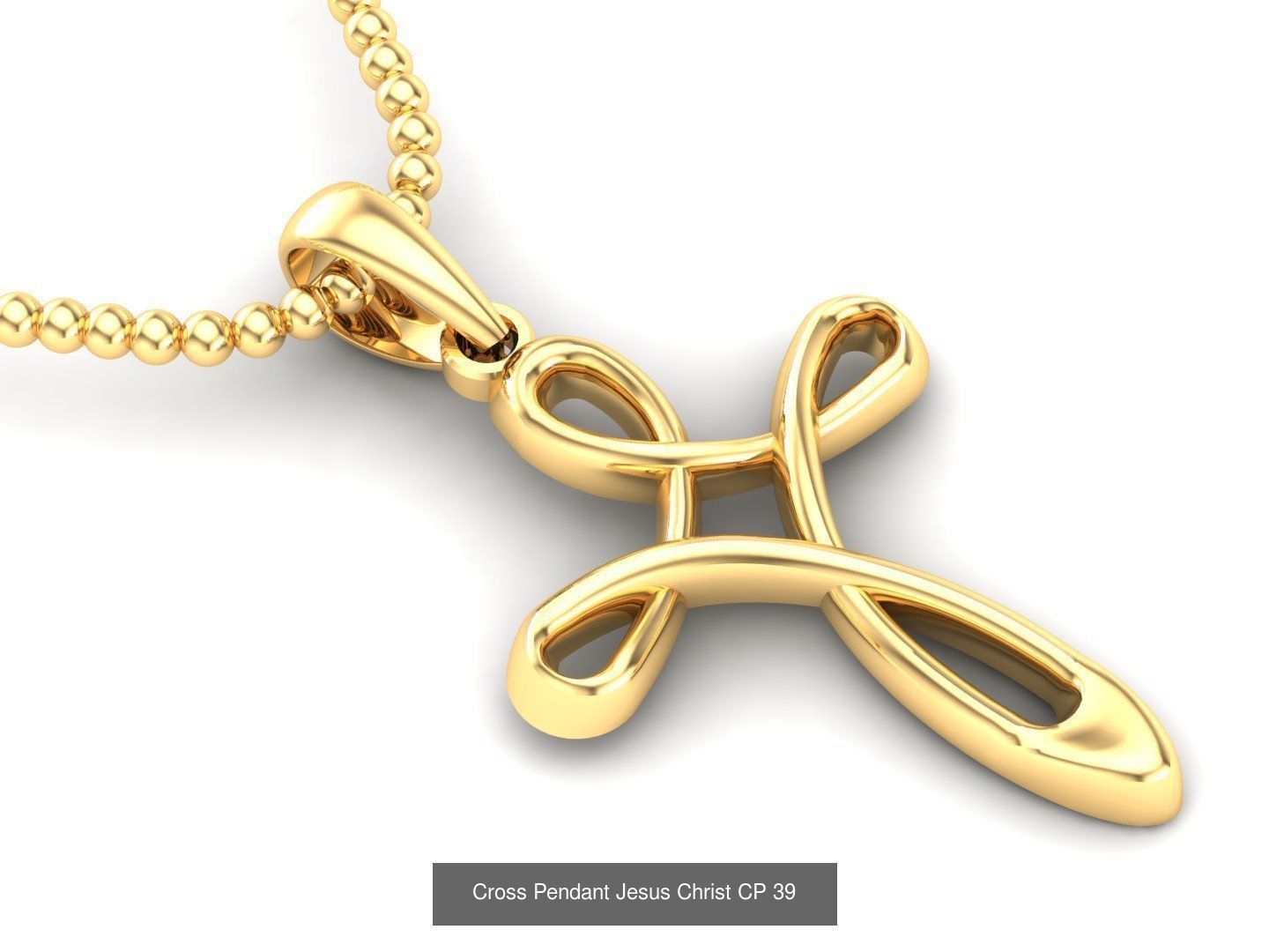 60 Design Cross Pendant Jesus Christ Light Gold Bulk Sale Off 3D Model Collection_51