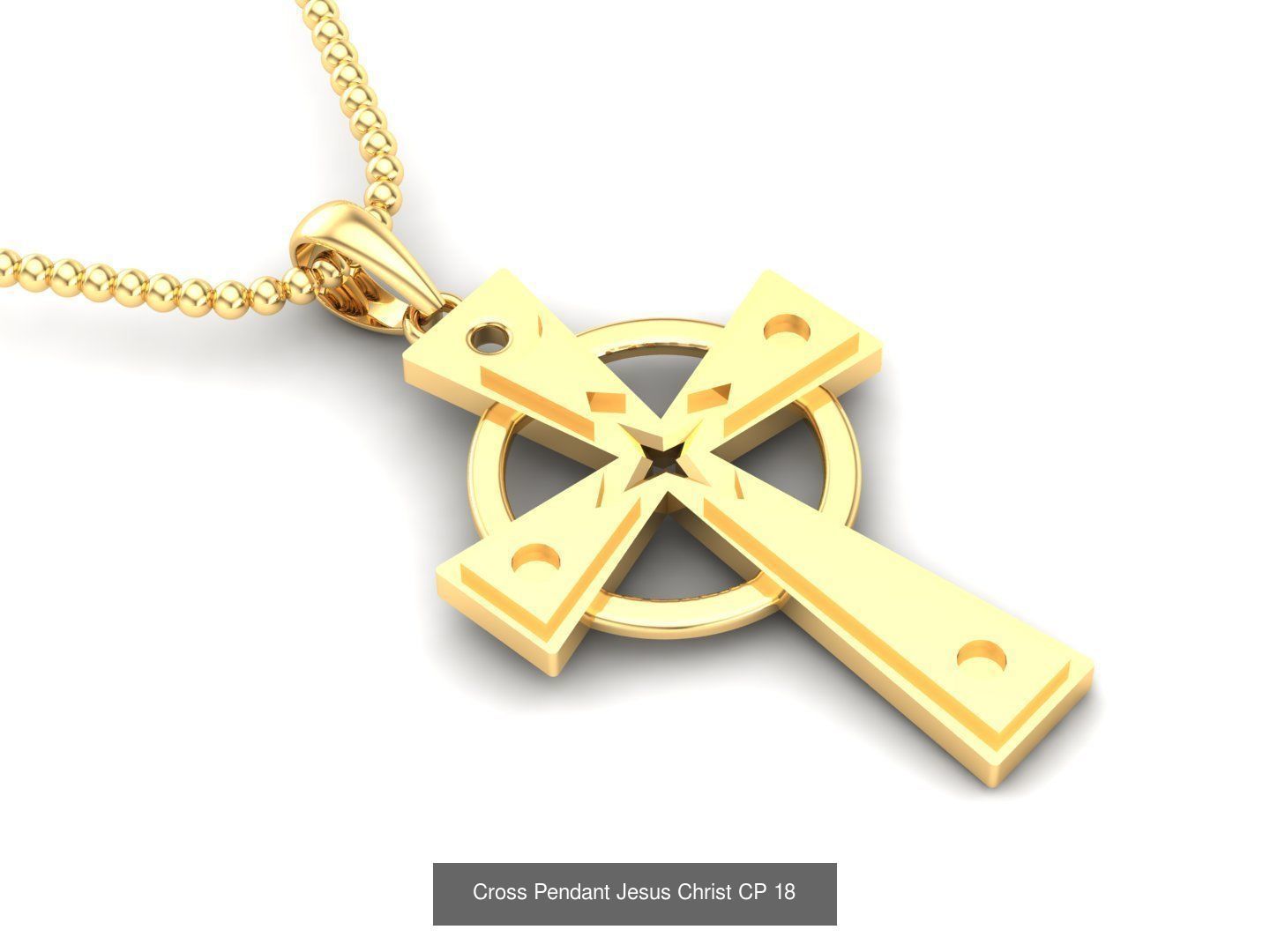 60 Design Cross Pendant Jesus Christ Light Gold Bulk Sale Off 3D Model Collection_35