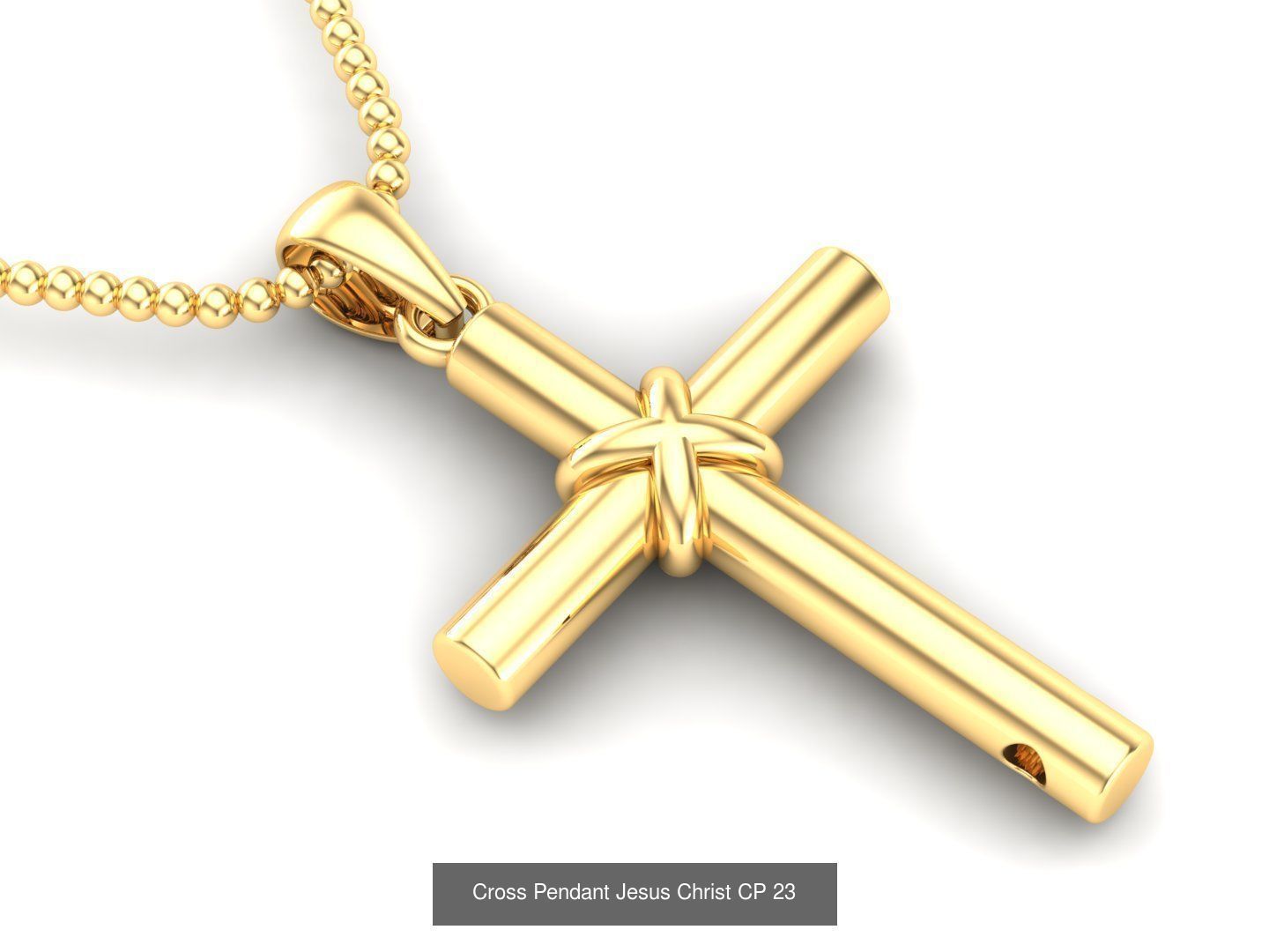 60 Design Cross Pendant Jesus Christ Light Gold Bulk Sale Off 3D Model Collection_30