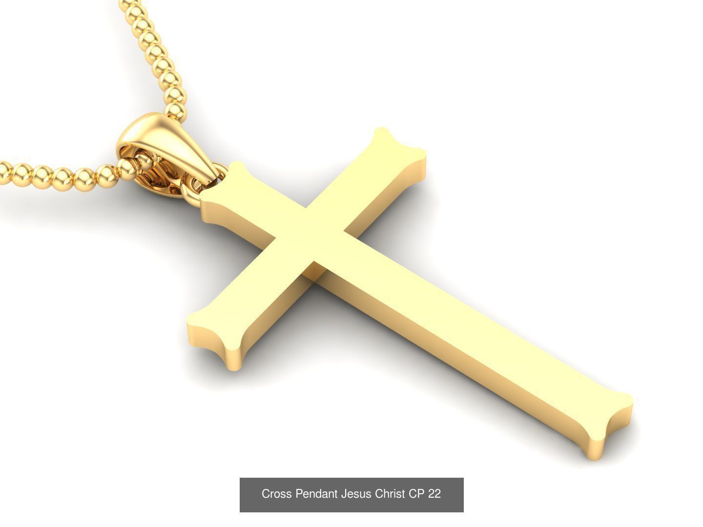 60 Design Cross Pendant Jesus Christ Light Gold Bulk Sale Off 3D Model Collection_31