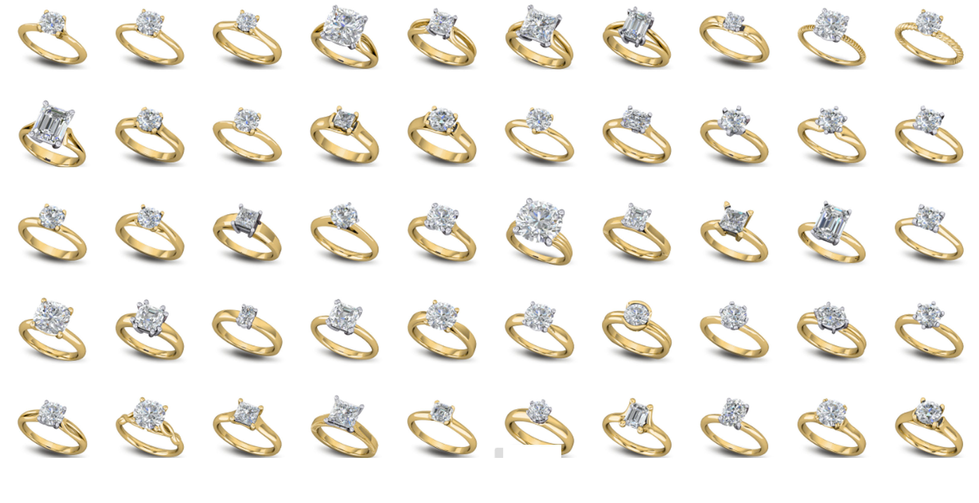 200  Collection 3d Ring Jewellery Models bulk Solitaire 3D print model_39