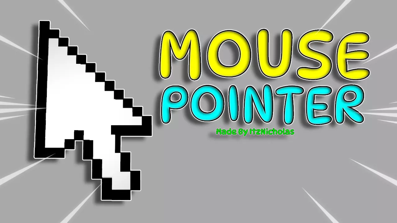 Pixelated Mouse Pointer 3D model_0