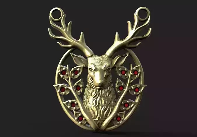 Deer pendant