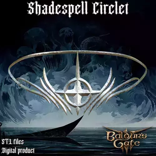 Fantasy Shadespell Circlet Baldurs Gate 3  3D print model