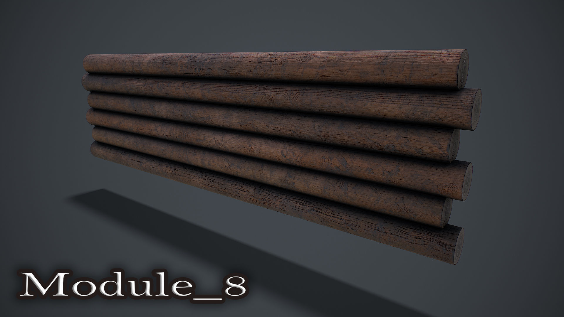 Wooden House 3D Model Low-poly 3D model_19