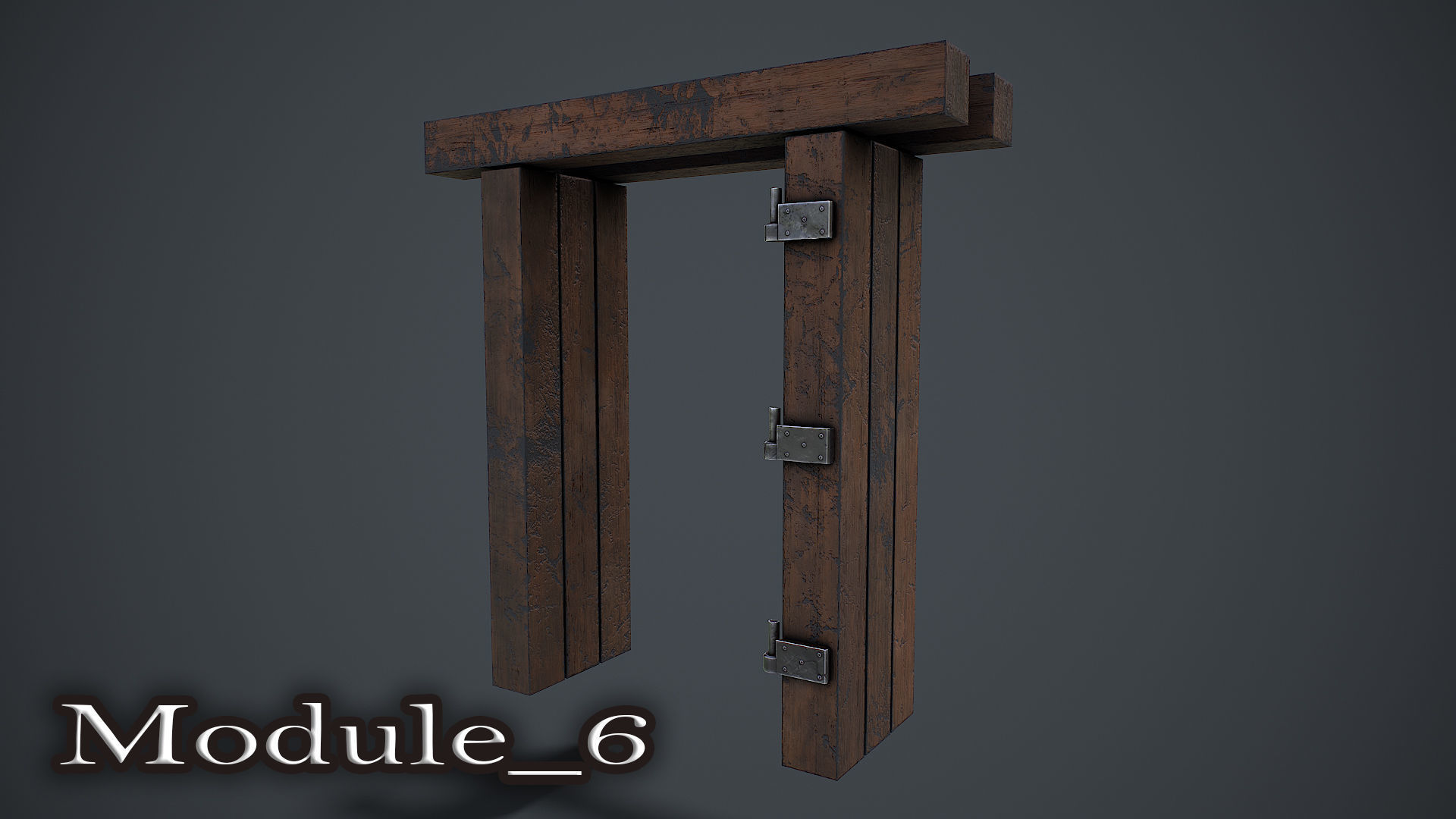 Wooden House 3D Model Low-poly 3D model_17